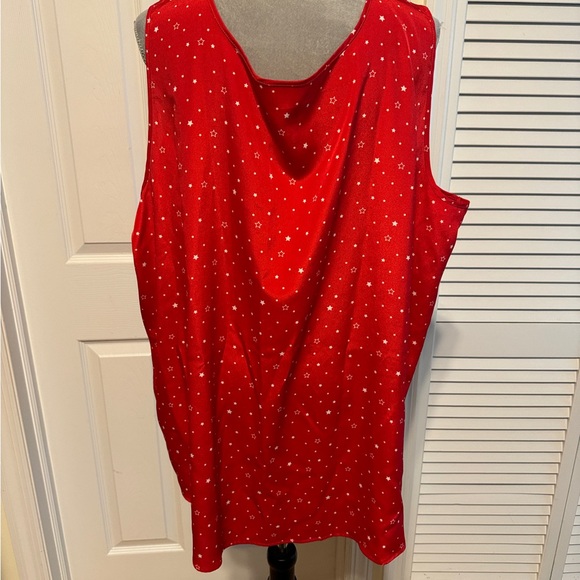 Faded Glory Patriotic Star pattern tank top size 4X - Picture 3 of 6